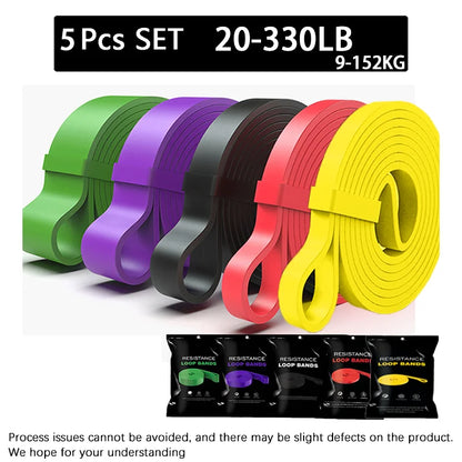 Latex Resistance Bands Pull up Gym Home Fitness Rubber Expander Loop Strength Assist Workout Training Equipment